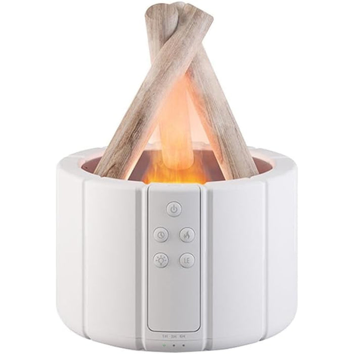 Flame Mist Umidificatore Aromaterapia con Simulazione Fiamma