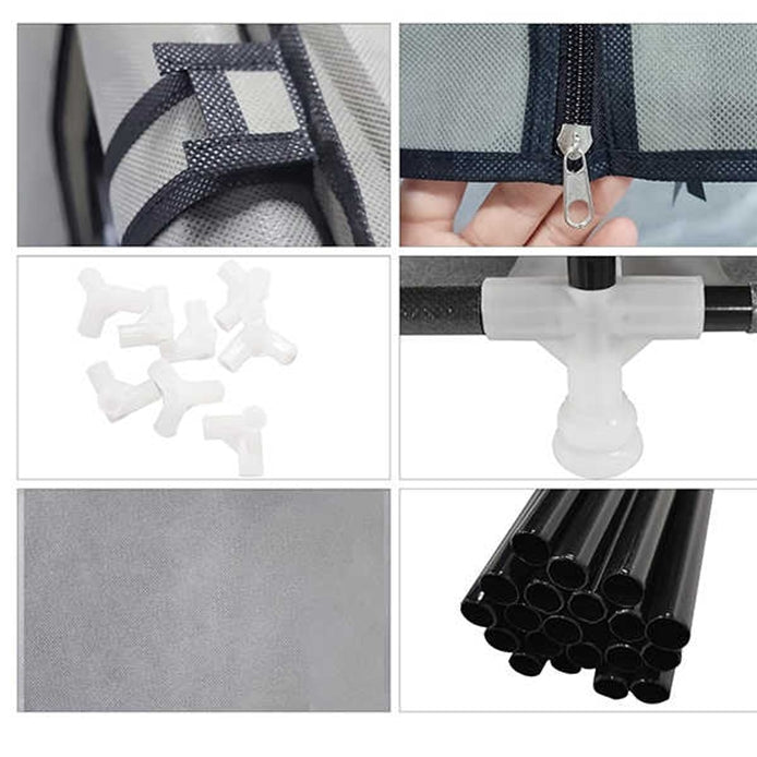 Meuble à chaussures Modern Fold, étagères réglables en fer et plastique