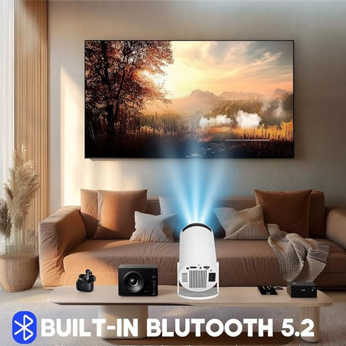 CinemaBlast Projecteur 4K WiFi Bluetooth Home Cinéma Gaming 2 Joysticks