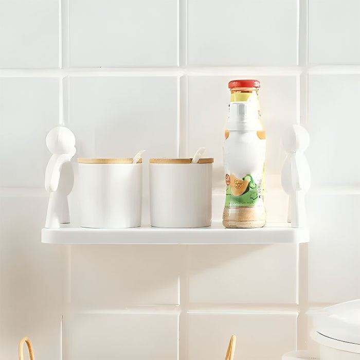 MiniShelf, Étagère adhésive avec personnages, support d'objets, étagère de rangement décorative pour la maison, lot de 2