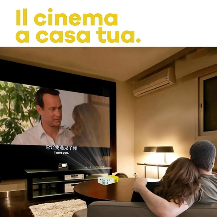 Mini projecteur LED Full HD 1080P avec télécommande