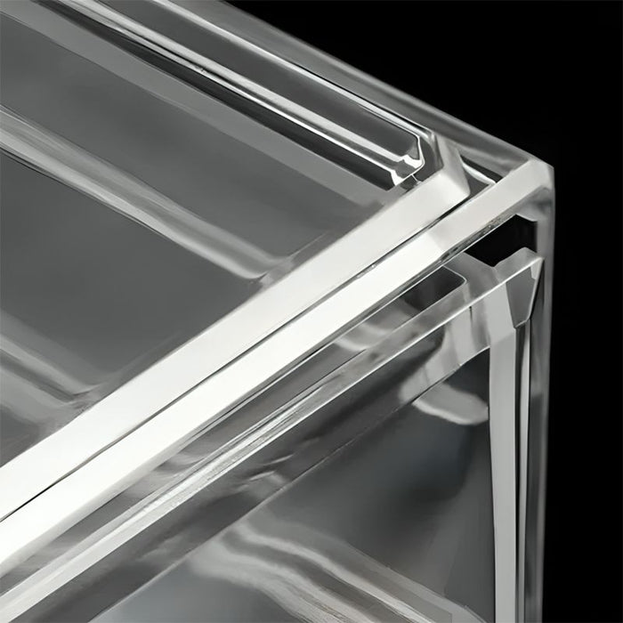Beauty Crystal Box, Organisateur Élégant et Polyvalent pour Maquillage et Bijoux