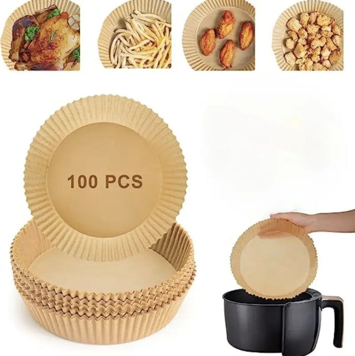 Papier sulfurisé pour friteuse à air 100 pièces