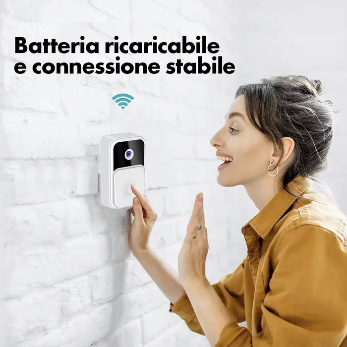 Ring Vision Sonnette Vidéo WiFi avec Vision Nocturne