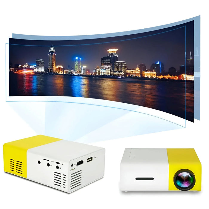 Mini projecteur LED Full HD 1080P avec télécommande