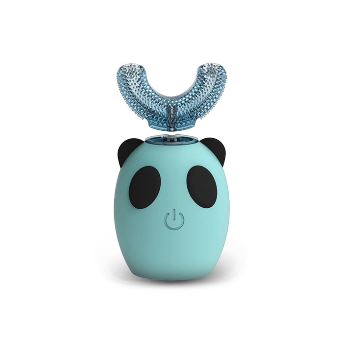 Spazzolino Elettrico Bambini Ultrasuoni Forma a U Silicone Morbido 6-12 Anni