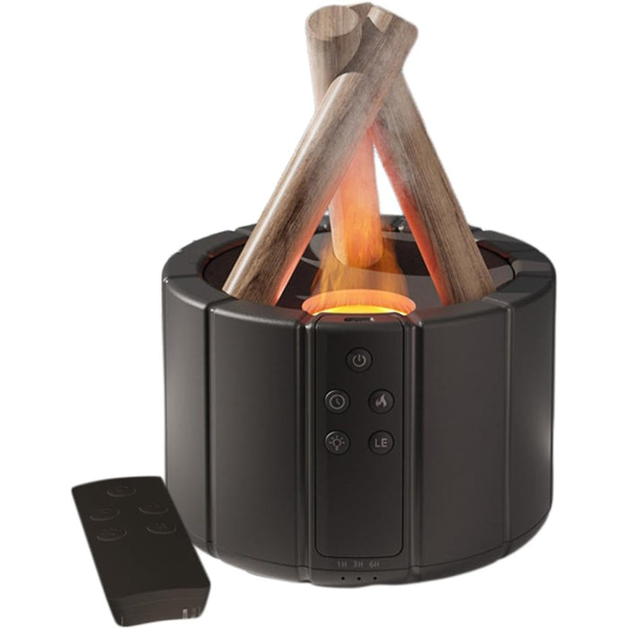Flame Mist Umidificatore Aromaterapia con Simulazione Fiamma
