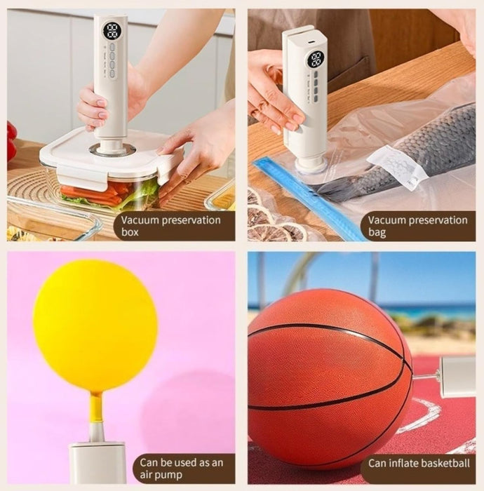 Fleuurs Sottovuoto Wireless: Mini Sigillatrice Portatile e Magnetica Ricaricabile