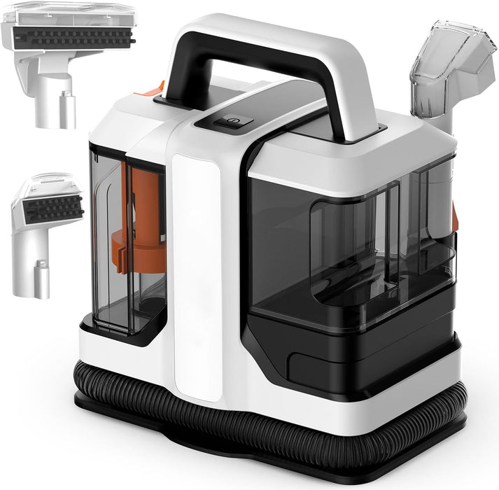 Fleuurs Carpet Cleaner - Lavamoquette Portatile 15Kpa per Tappeti, Divani e Auto con doppio serbatoio