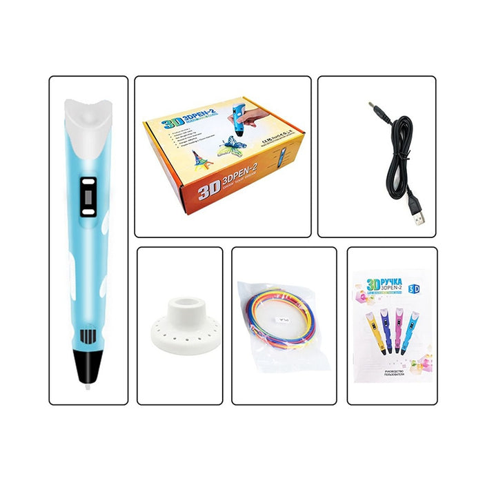 Stylo 3D Enfants Écran LCD avec Filament Cadeau Créatif JuniorCare
