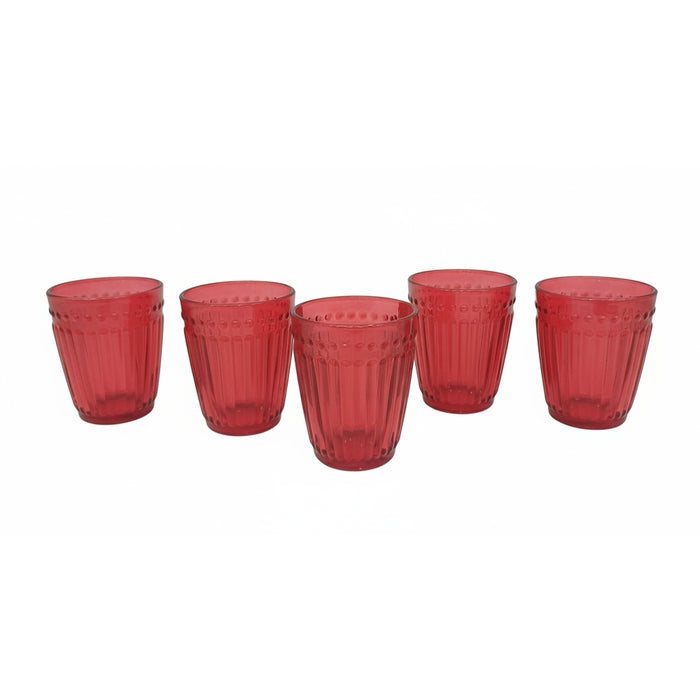 Merry Christmas Red Glass Glasses 280 ml