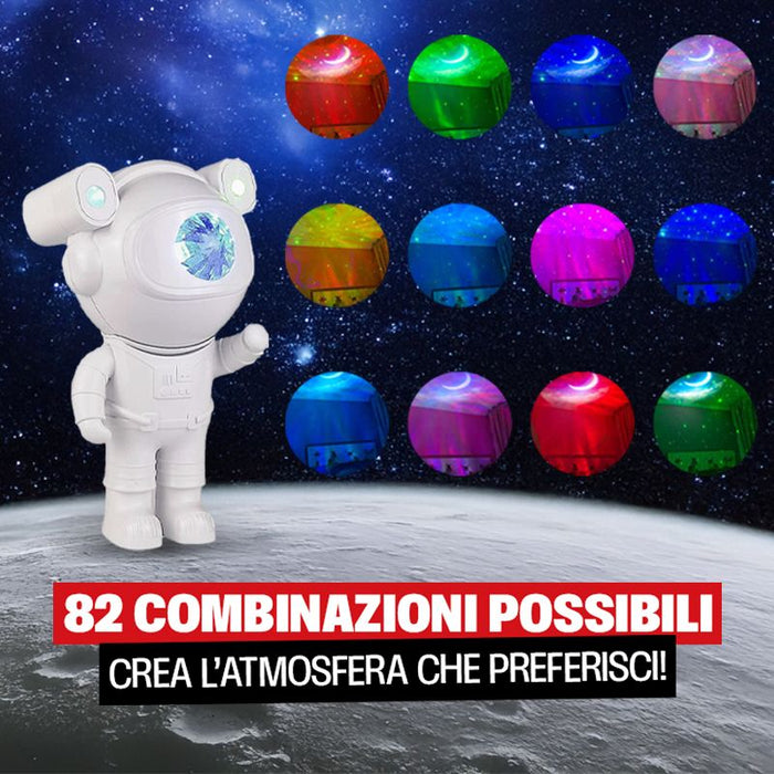 Projecteur LED astronaute avec haut-parleur BT intégré