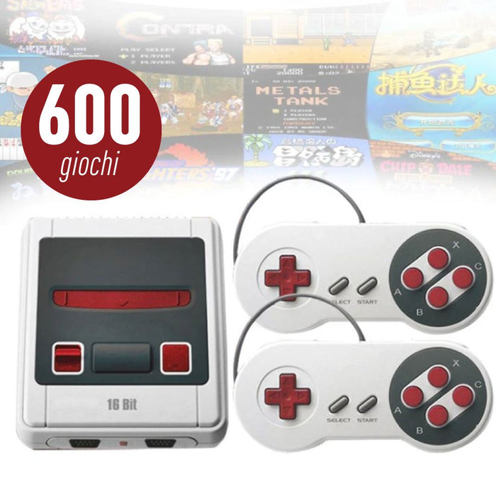 Mini console rétro SG167 600 jeux classiques 16 bits