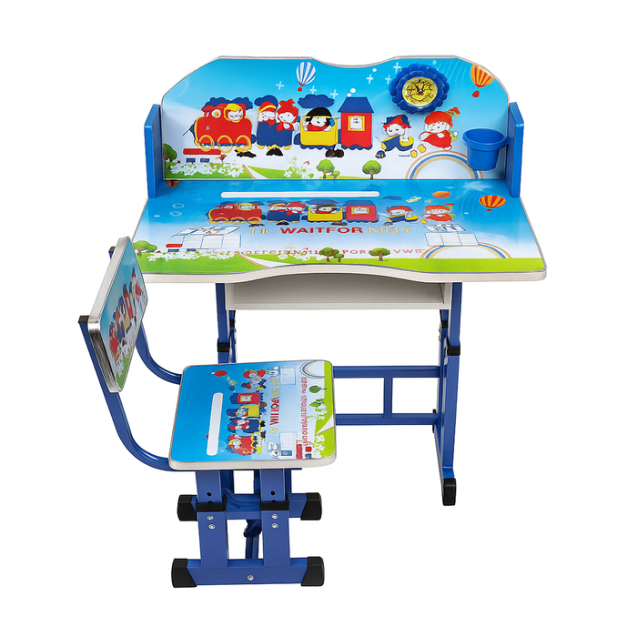 Bureau et Chaise Réglables Banc d'Étude pour Enfants