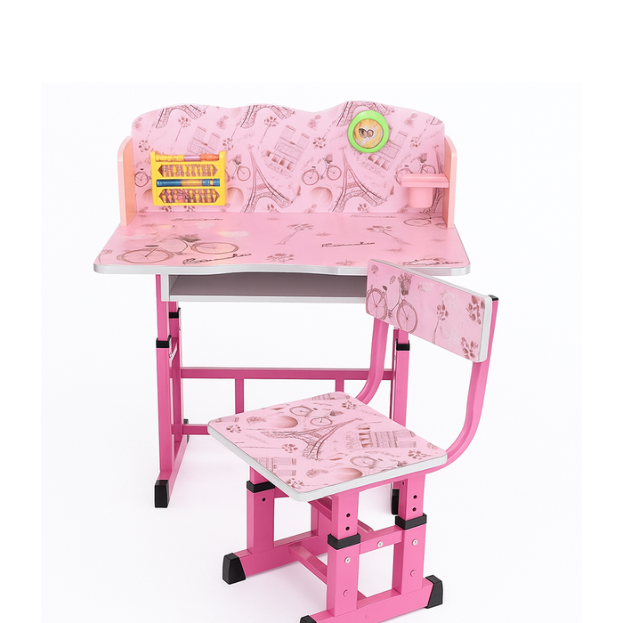 Bureau et Chaise Réglables Banc d'Étude pour Enfants