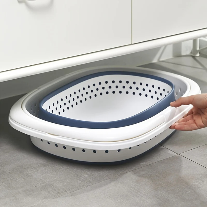 Panier à linge compact et pliable