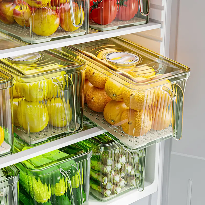 Organisateur Transparent avec Minuteur Fraîcheur