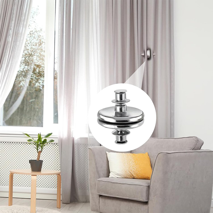Invisible Magnetic Curtain Tiebacks