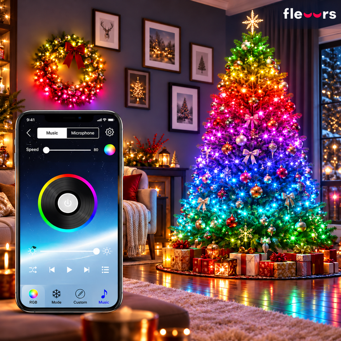 Color Christmas Lumières de Noël Bluetooth RVB 10m avec application