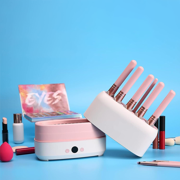Asciugapennelli Elettrico con 12 Slot per Pennelli Make Up