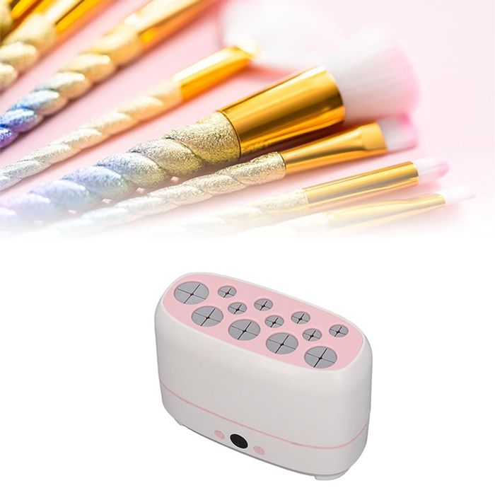 Asciugapennelli Elettrico con 12 Slot per Pennelli Make Up