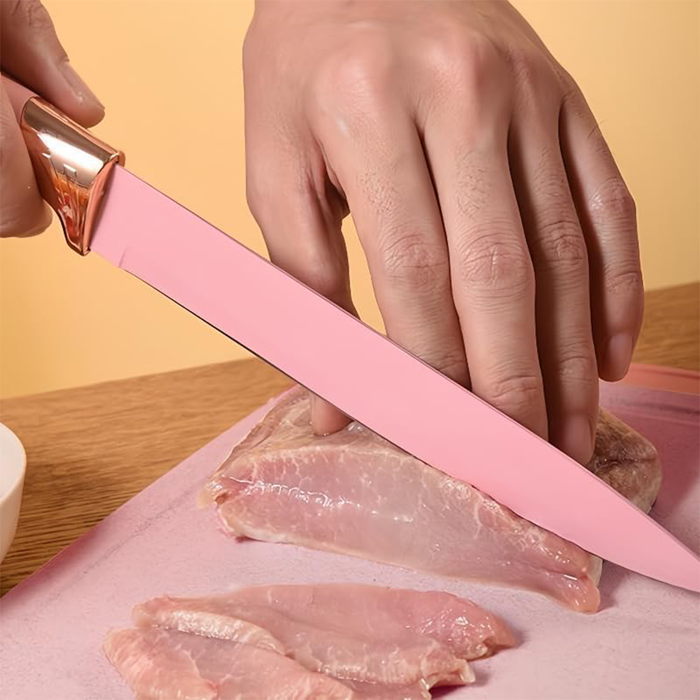 Batterie de cuisine en silicone 19 pièces avec couteaux