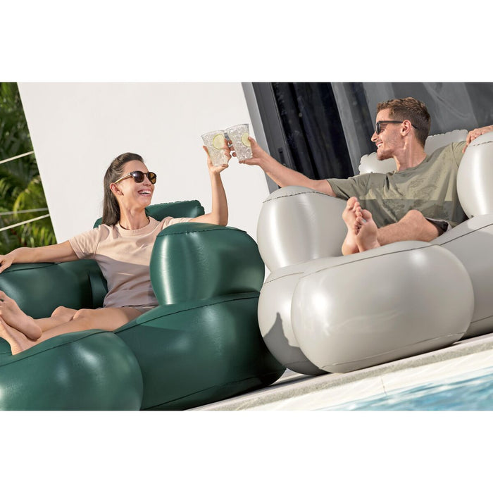 Inflatable Relax Chair with Armrests and Footrest