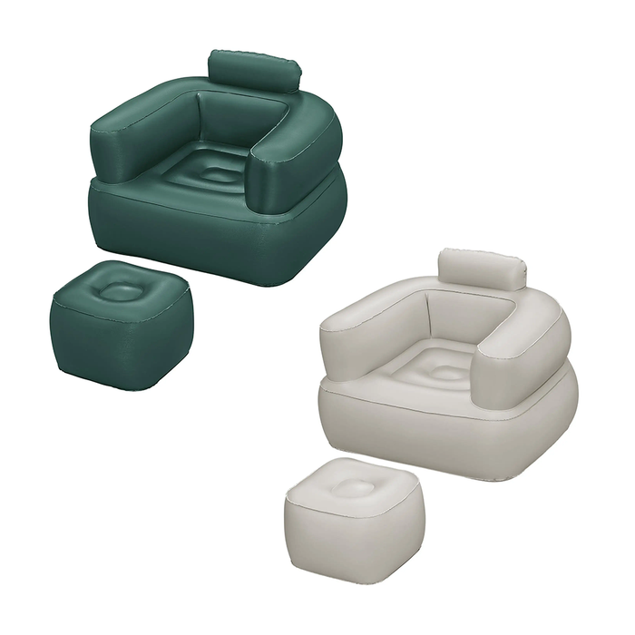 Inflatable Relax Chair with Armrests and Footrest