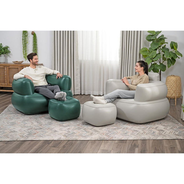 Inflatable Relax Chair with Armrests and Footrest