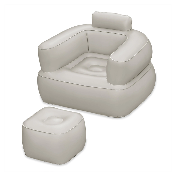 Inflatable Relax Chair with Armrests and Footrest