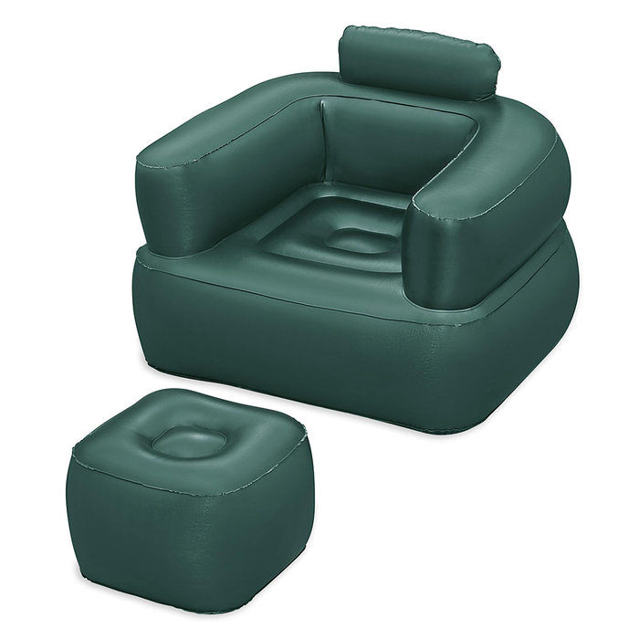 Inflatable Relax Chair with Armrests and Footrest