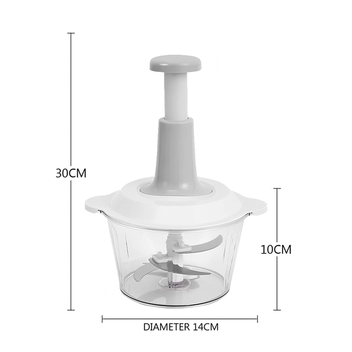 Quick Chop Manual Chopper with Steel Blades