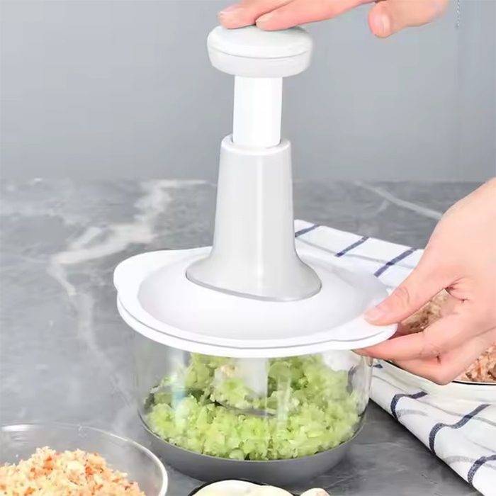 Quick Chop Manual Chopper with Steel Blades