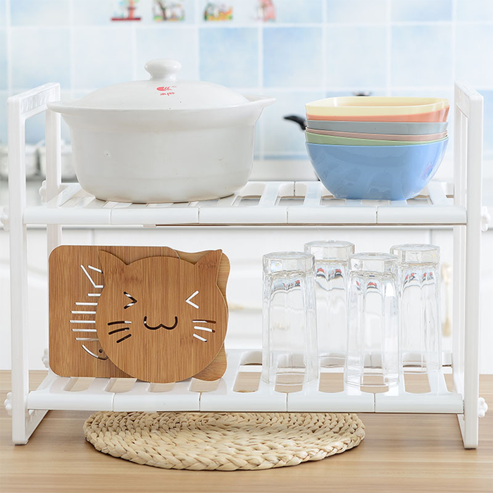 Étagère de rangement multifonctionnelle extensible