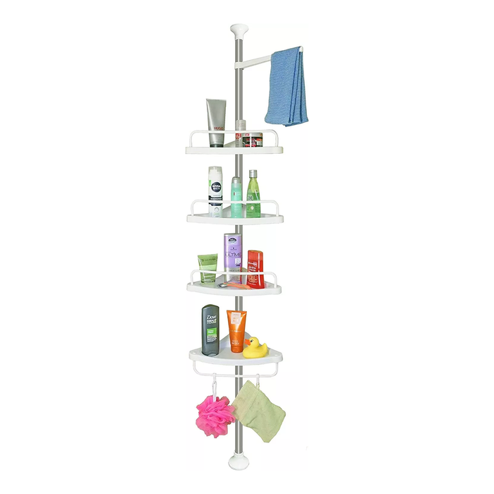 Étagère d'angle de salle de bain réglable