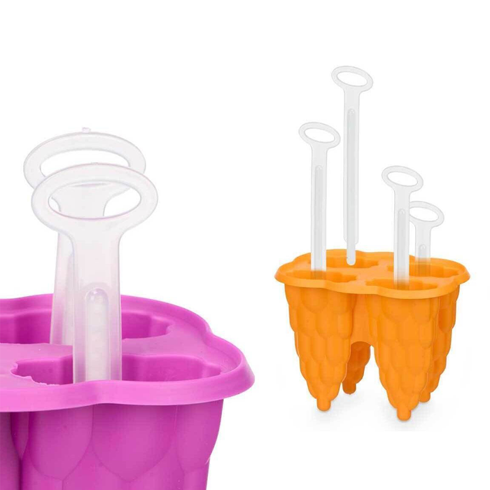 Set of 4 Colorful Ice Cream Molds