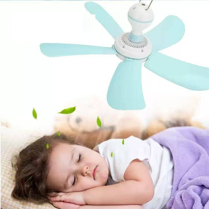 Ventilateur de plafond avec crochet de suspension et câble