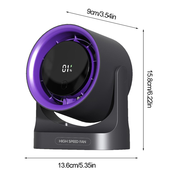 Ventilateur intelligent avec affichage LED