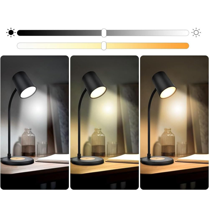 Lampada LED con Ricarica Wireless e Batteria Integrata