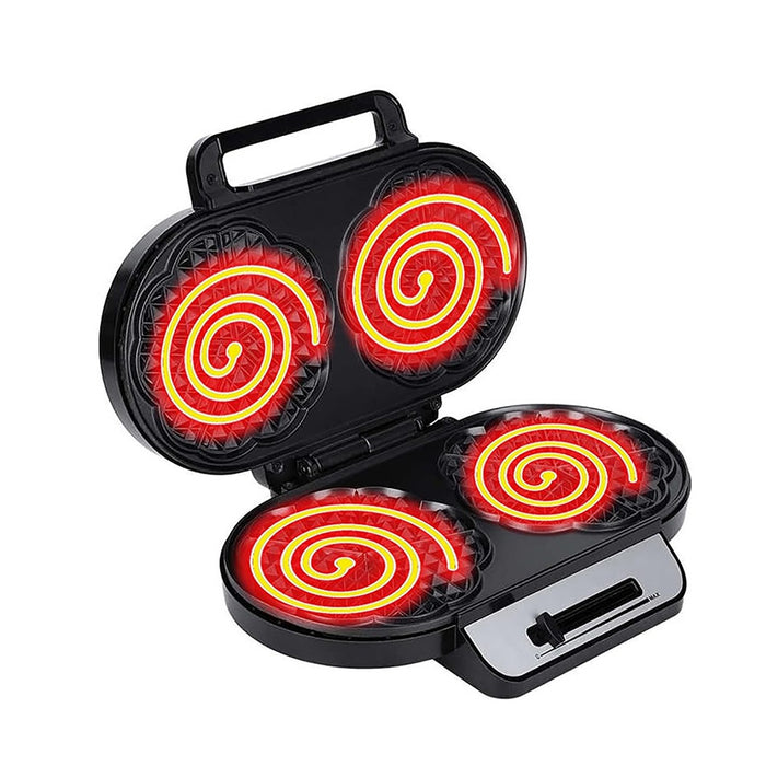 Electric Waffle Maker with Non-Stick Surface