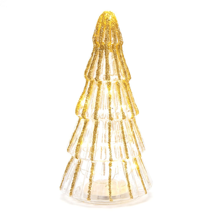 Albero di Natale in vetro luminoso LED