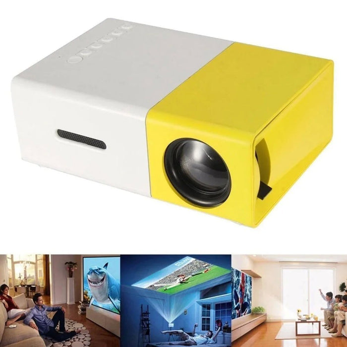 Mini projecteur LED Full HD 1080P avec télécommande