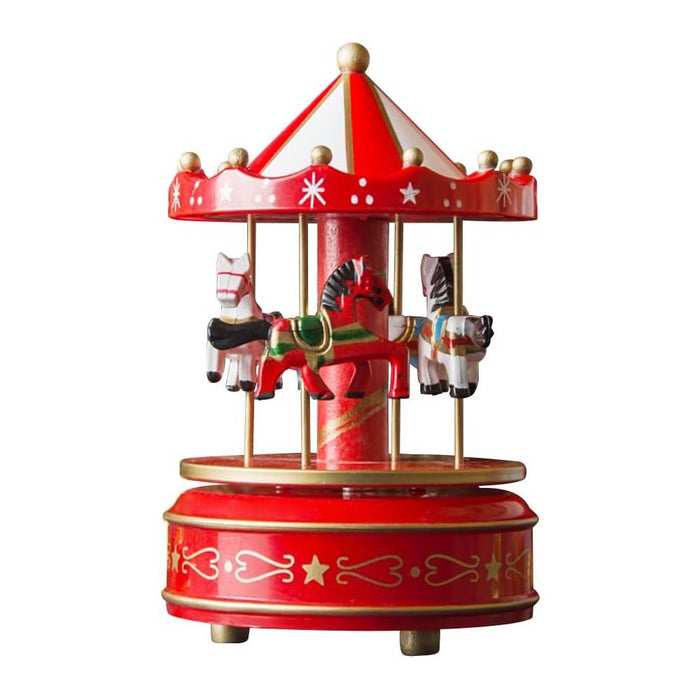 Carillon Giostra di Natale con Luci e Musica