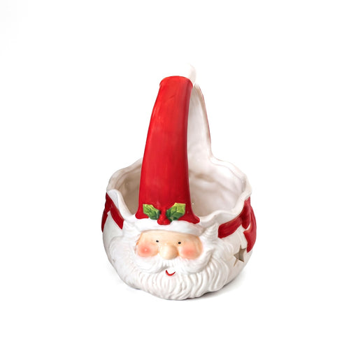 Cestino natalizio Babbo Natale con manico