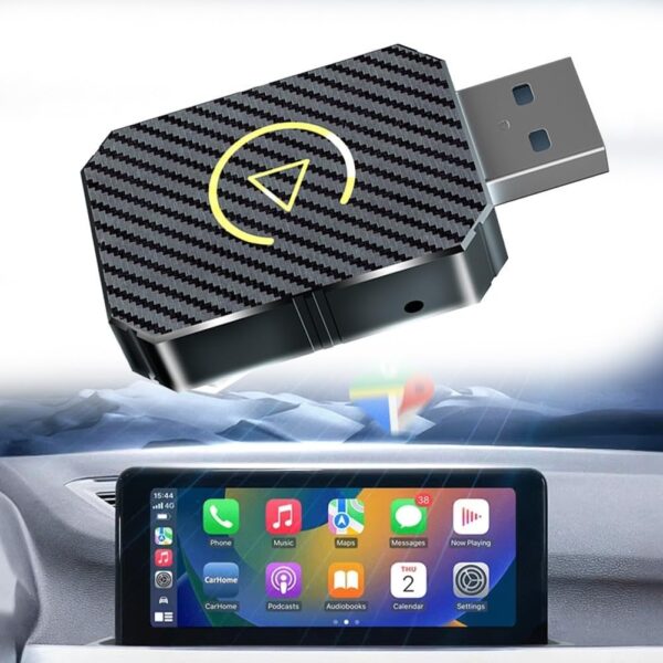 2 in 1 Wireless Adapter for Apple CarPlay and Android Auto Plug &amp; Play