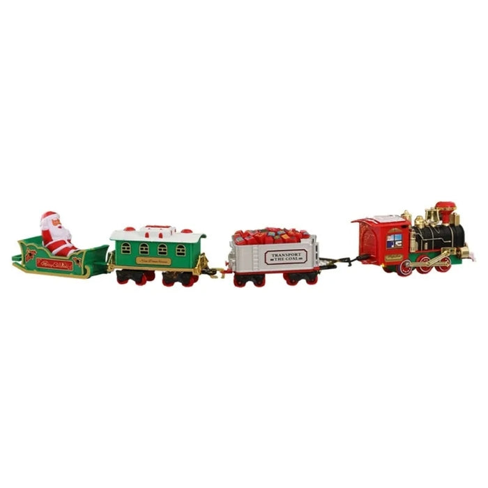Trenino Xmas Joy Pista Elettrica con Luci e Suoni per Albero di Natale