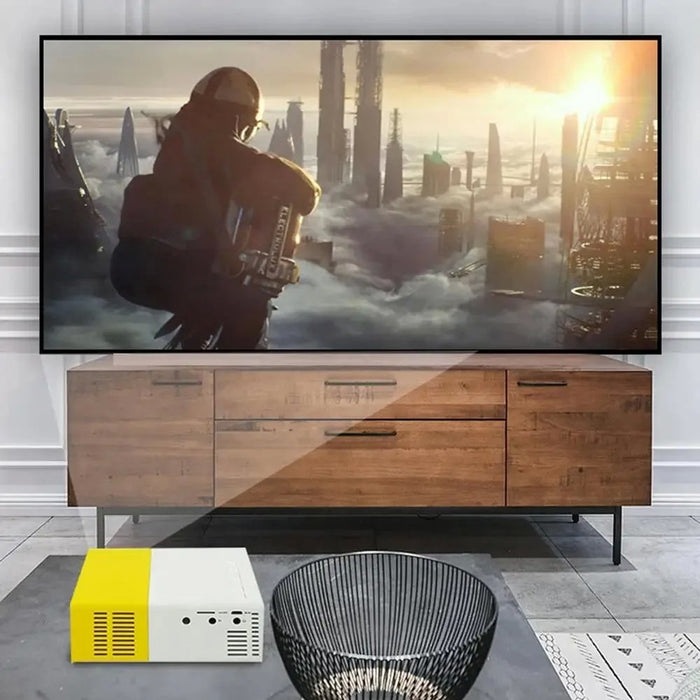 Mini projecteur LED Full HD 1080P avec télécommande