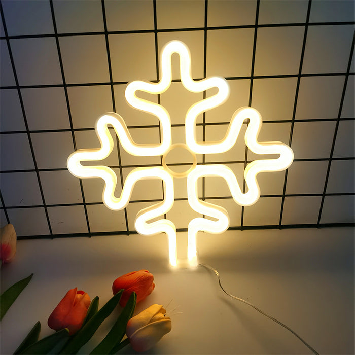 Neon Glow Fiocco di Neve LED per Decorazioni
