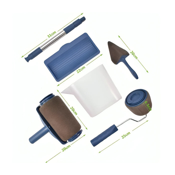 Pro Paint Master, Set Rullo Pittura 6 Pezzi per Verniciatura Fai-da-te
