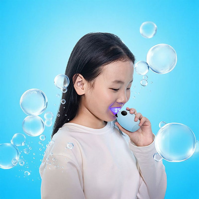 Spazzolino Elettrico Bambini Ultrasuoni Forma a U Silicone Morbido 6-12 Anni